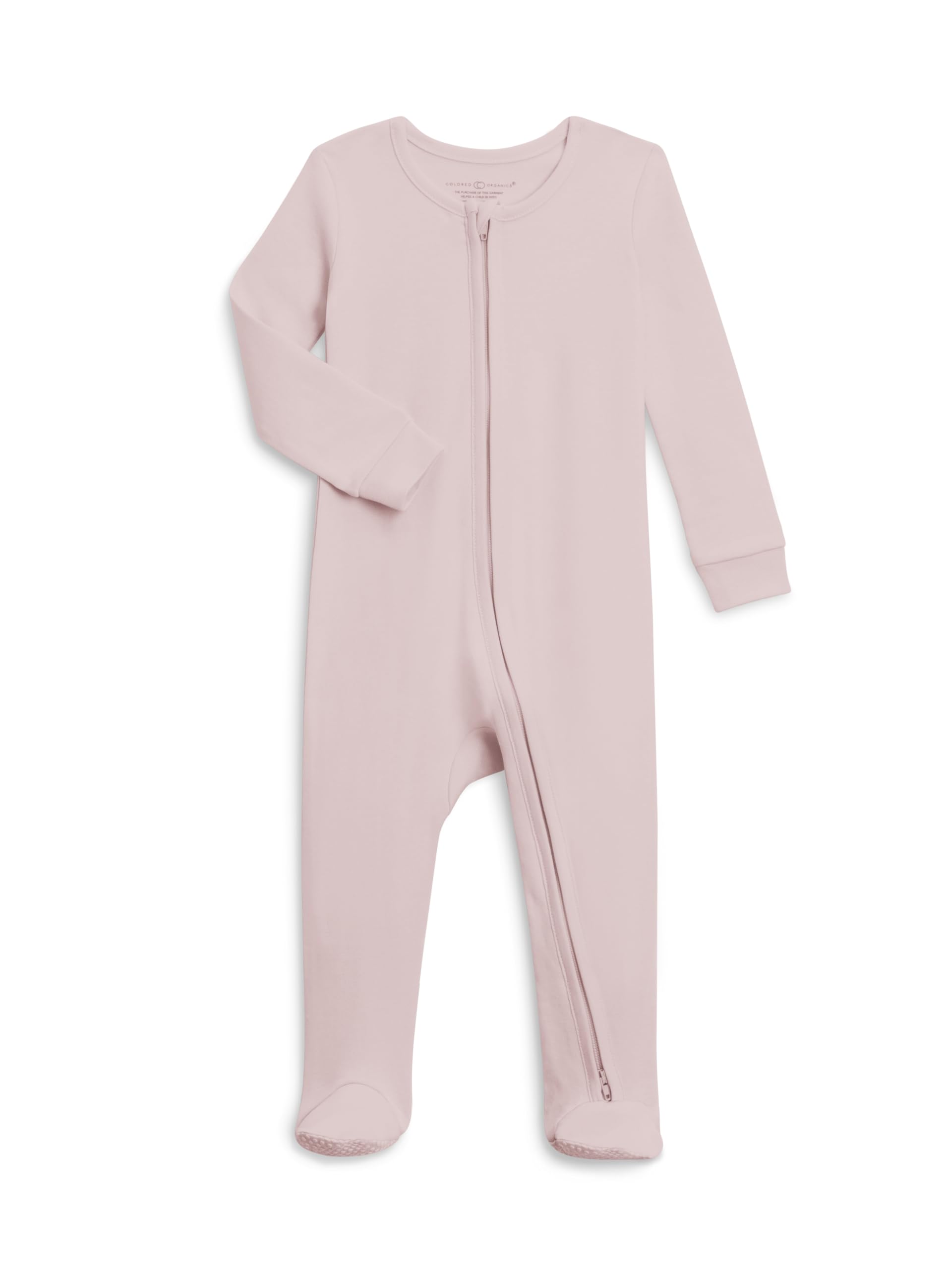 Colored Organics KENDI Organic Cotton Zip Sleeper - Wisteria 3-6M