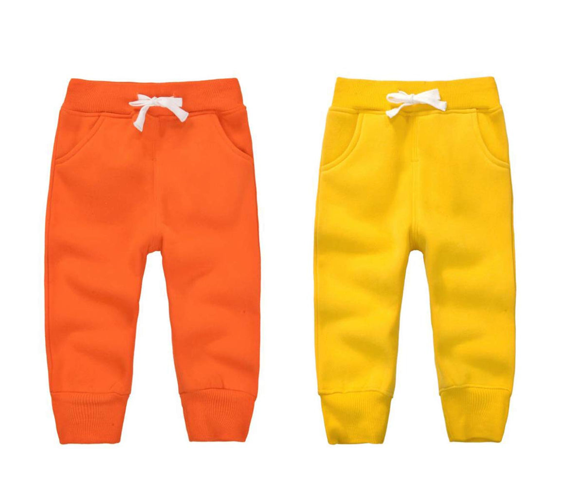 CuteOn Unisex Toddler Jogger Pants Kids Cotton Elastic Waist Winter Baby Sweatpants Pants 3Years Blue