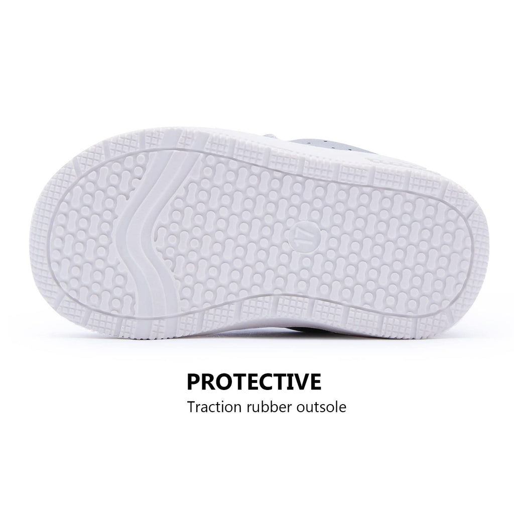 BMCiTYBM Baby Sneakers Infant Walking Shoes Unisex Grey Size 12-18 Months