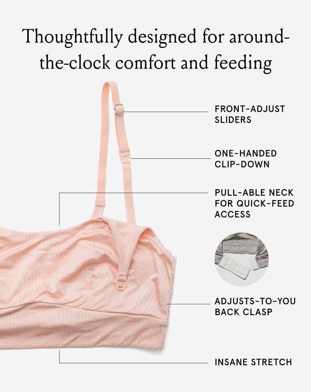 Bodily Everything Wireless Nursing & Maternity Bra with Clip Down Access
