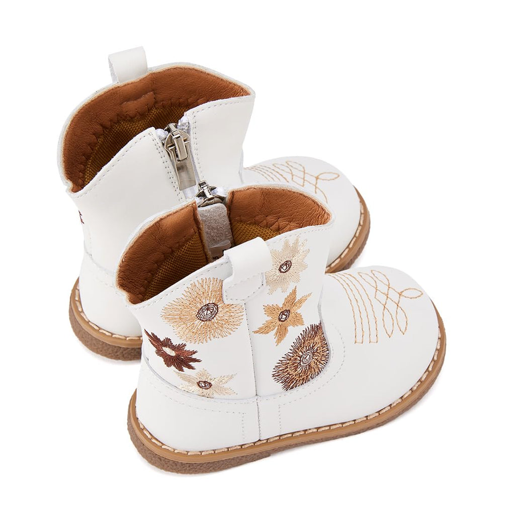BMCiTYBM Baby Cowboy Boots Infant Cowgirl Western Shoes White 12-18 Months