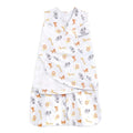 HALO 100% Cotton Sleepsack Swaddle, 3-Way Adjustable Wearable Blanket, TOG 1.5, Jungle Cotton, Small, 3-6 Months