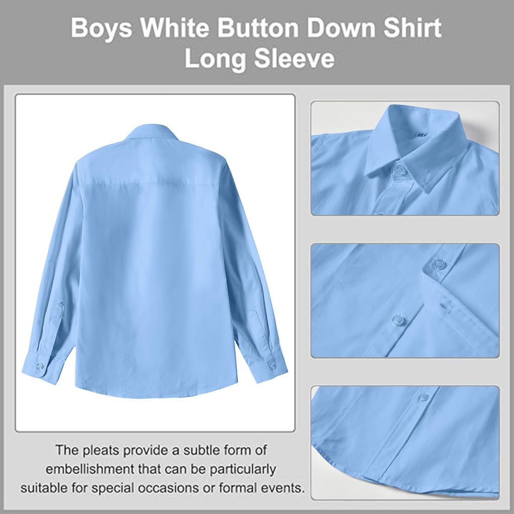 Boys Suit Set for Kids Formal Tuxedo Suits for Wedding, Deep Blue, 3T