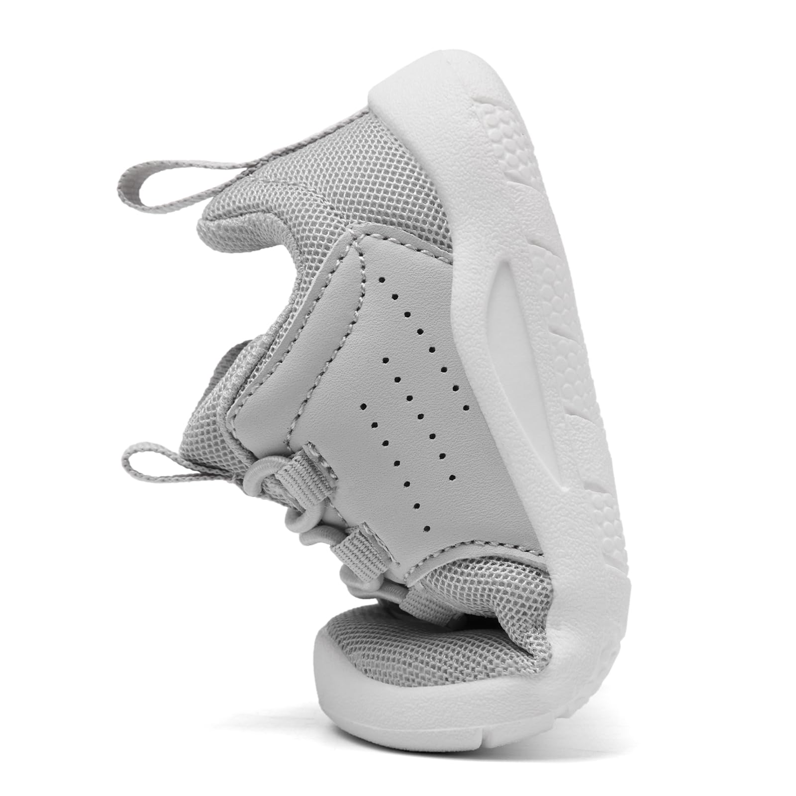 MOREND Toddler Shoes Baby First Walking Shoe Infant Non-Slip Breathable Sneakers Boys & Girls Tennis Shoes Grey