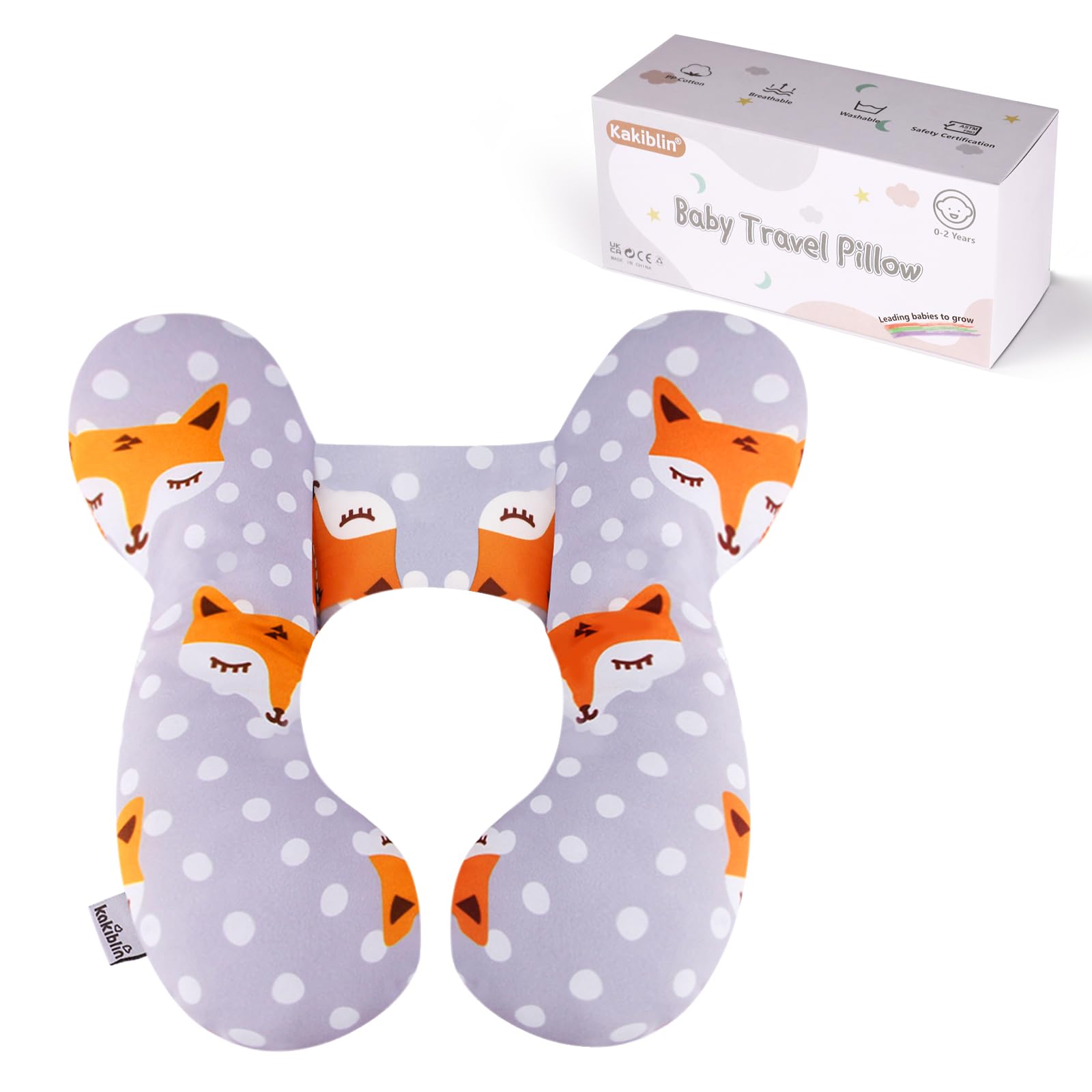 KAKIBLIN Baby Neck Pillows for Car Seat, Baby Head Support Pillow