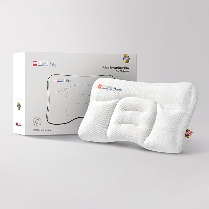 Toddler Pillow with Pillowcase, Breathable & Cozy Machine Washable Kids Pillow with Pillowcase, 21.6x13.8 Ergonomic Children Pillow for Boys and Girls Aged 3-8 (Farm, Height 2)
