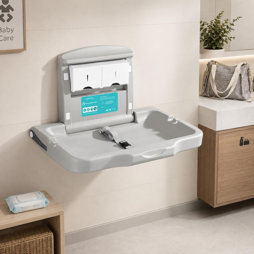 Modundry Wall Mounted HDPE Fold-Down Baby Changing Station