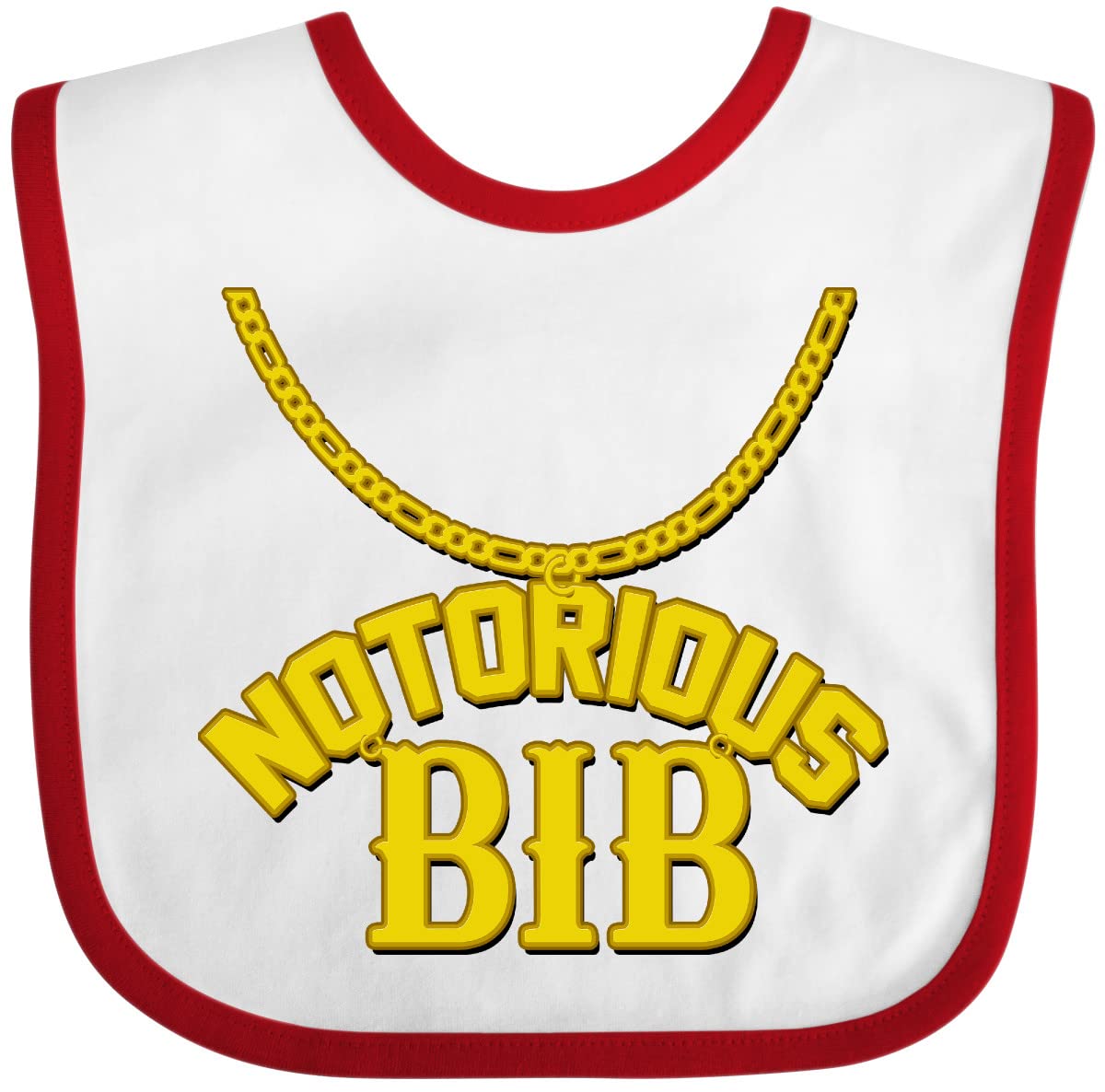 inktastic Notorious Bib Baby Bib White and Black 1c5d1