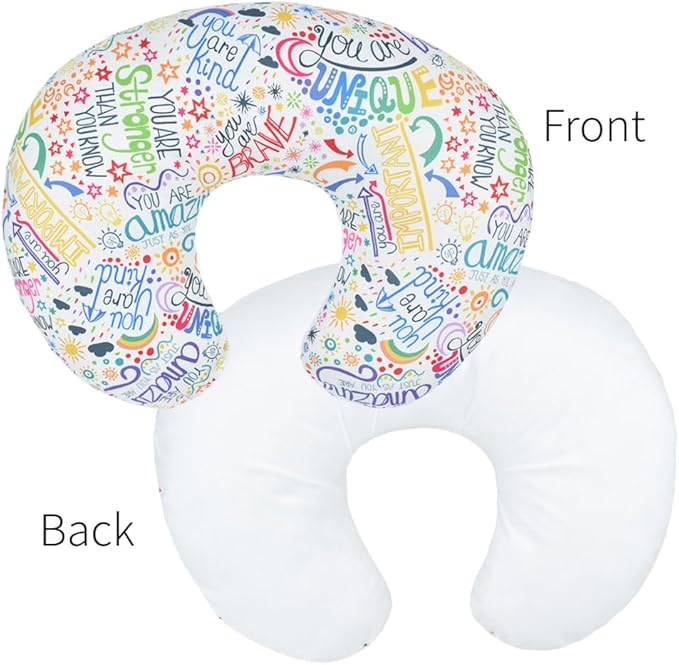 Boyoung Stretchy Nursing Pillow Covers Ultra Soft Slipcovers for Breastfeeding for Baby Girls Boys, Feeding Pillow Cover Fits Standard Infant Support Pillows Positioners Nursing Pillow Case