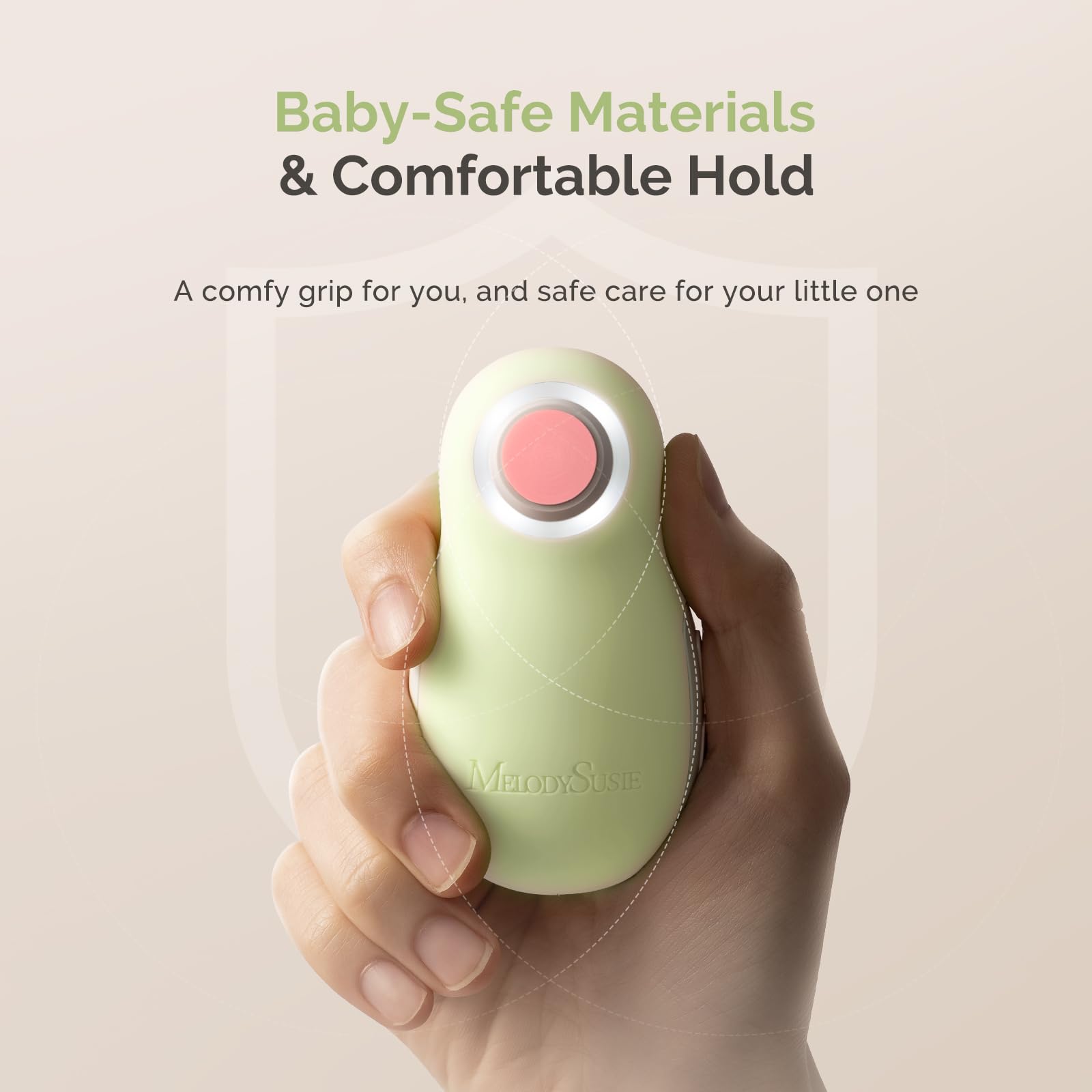 MelodySusie Baby Nail File PC20F with Night Light for Newborn Nail Care