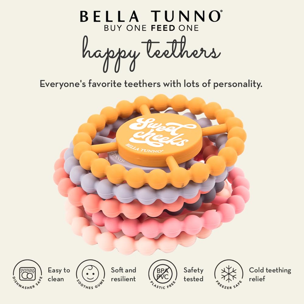 Baby Teether by Bella Tunno, Silicone Teethers for Babies 3-6 Months, 6-12 Months, Baby Toys, Pacifier, Teething Relief, Boys, Girls, Ladies Pick Me Up
