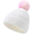 FUOITA Toddler Kids Girls Winter Hat Cute & Warm Pom Pom Beanie 3M-8T