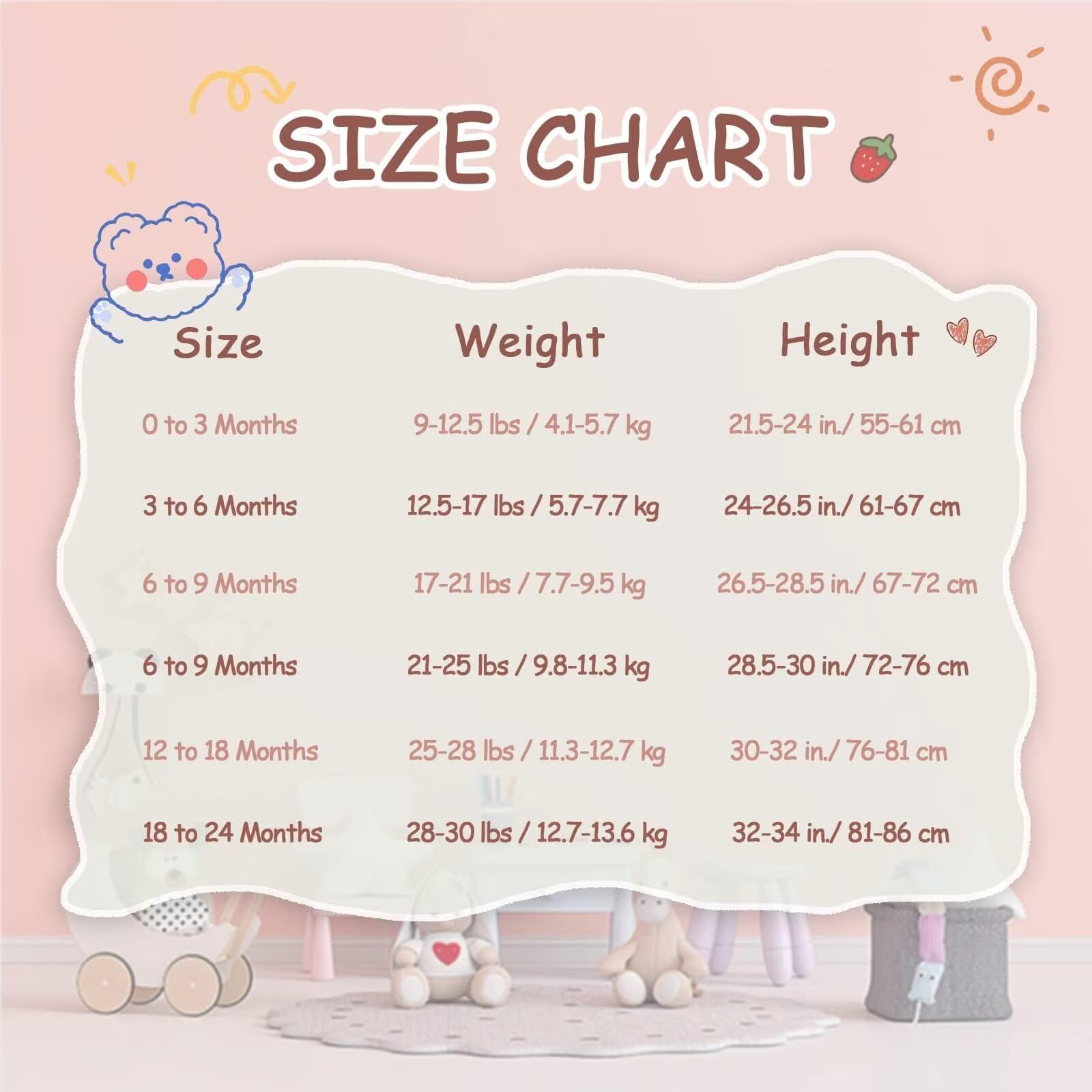 Jimonda Baby Bodysuits Rayon from Bamboo Long Sleeve Baby Boys Girls Rompers Soft Outfits Newborn Clothes (Sakura pollen&Rosered,12-18 Months)