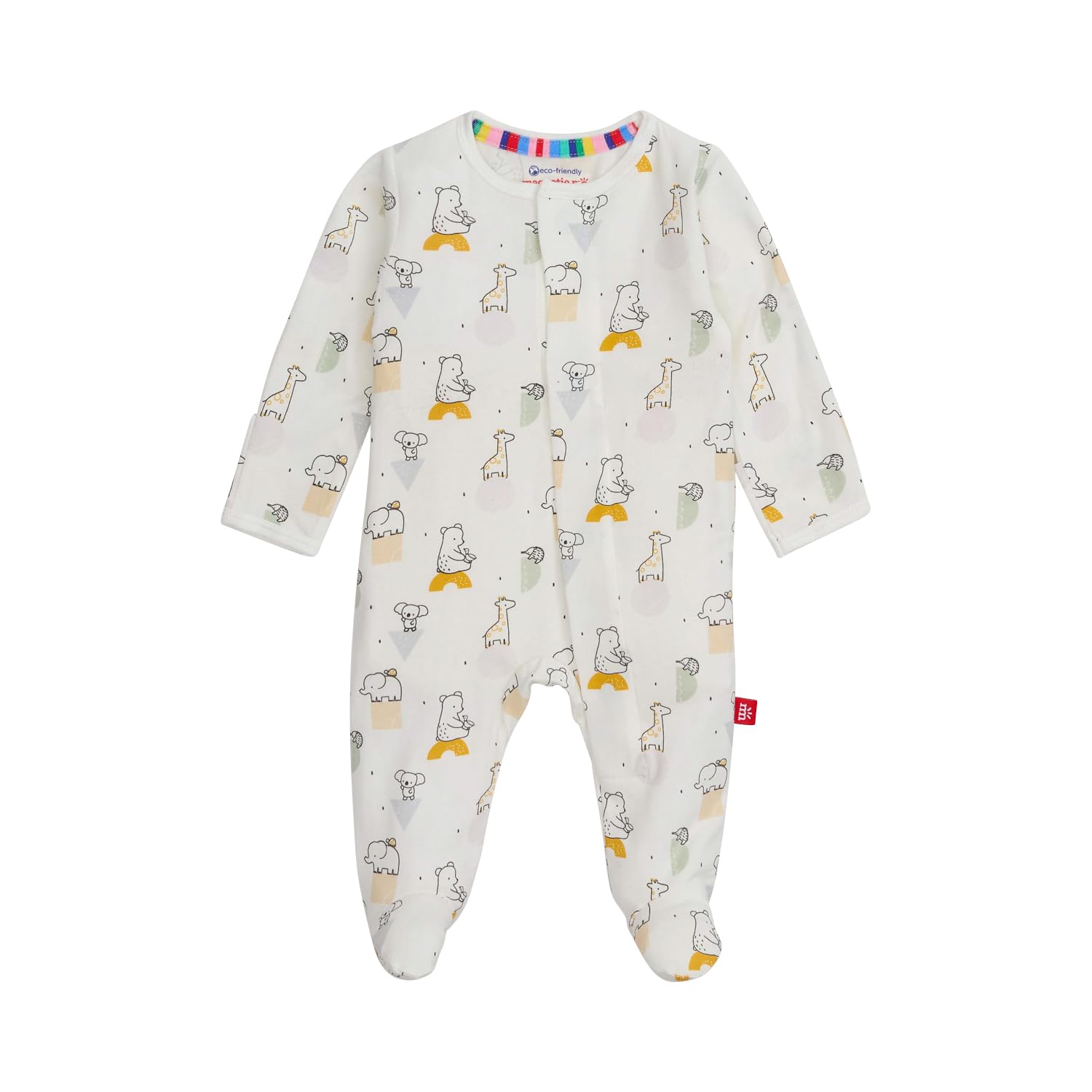 Magnetic Me Boys Modal Magnetic Baby Footie Pajamas | Silky Soft Modal Fabric | New Kid On The Block | 9-12 Months