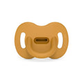Color Essence SX PRO Silicone Baby Pacifier 1Pk, Made with 100% Soft Silicone, Baby Essentials Perfect for Breastfeeding Babies, Designed in Spain, 0-6 Mths, Bright Mustard