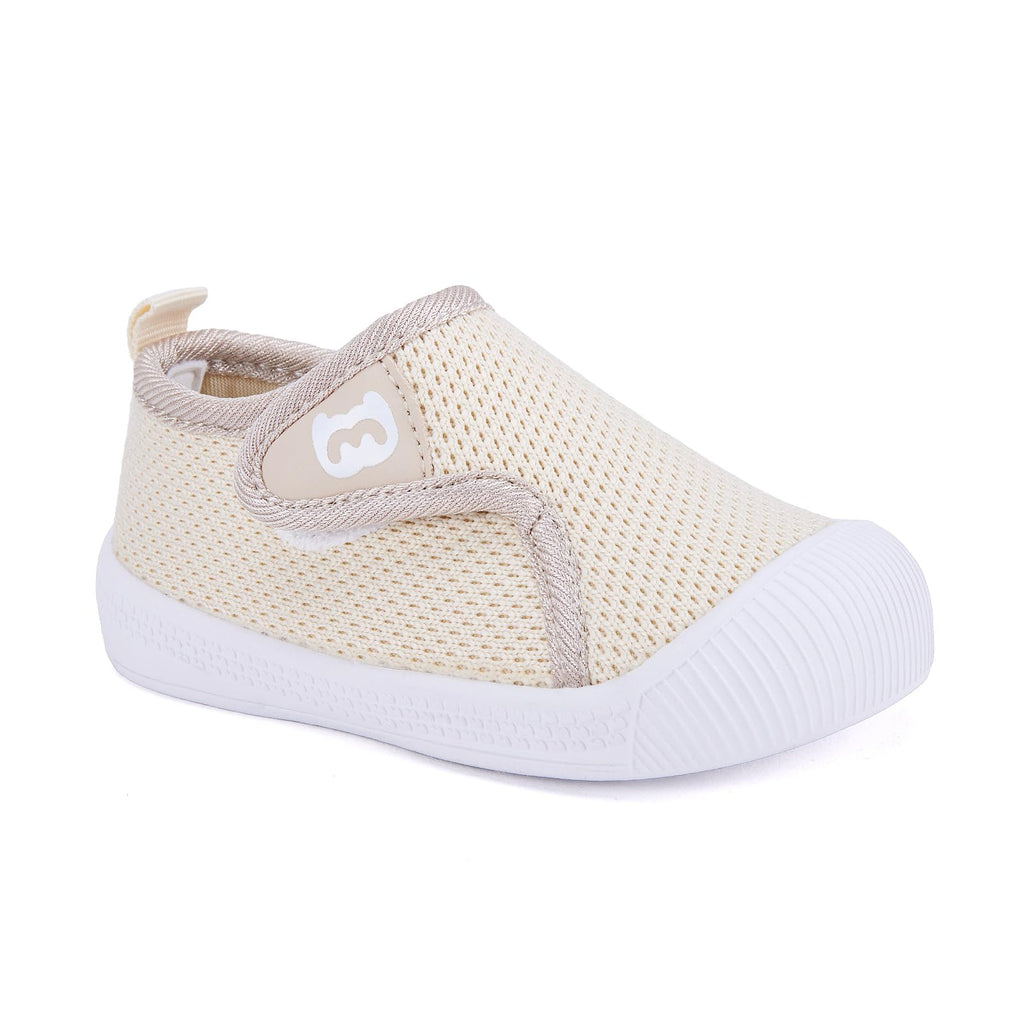BMCiTYBM Toddler Walking Shoes Baby Boy Girl Barefoot Sneakers Camel Size 8
