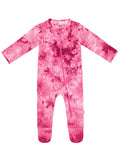 Jimonda Baby Girls Boys Bamboo Rayon Pajamas,Footed Pjs(Rose Red,18-24 M)