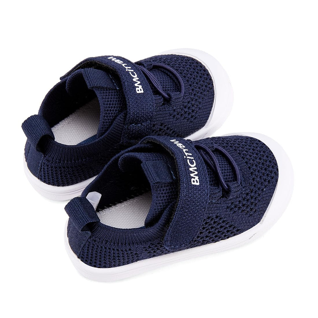 BMCiTYBM Toddler Walking Shoes Baby Boy Girl Barefoot Sneakers Navy Size 9