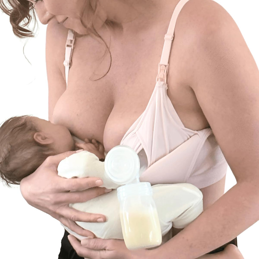 Simple Wishes Pumping Bra Hands Free, Nursing Bra for Breastfeeding