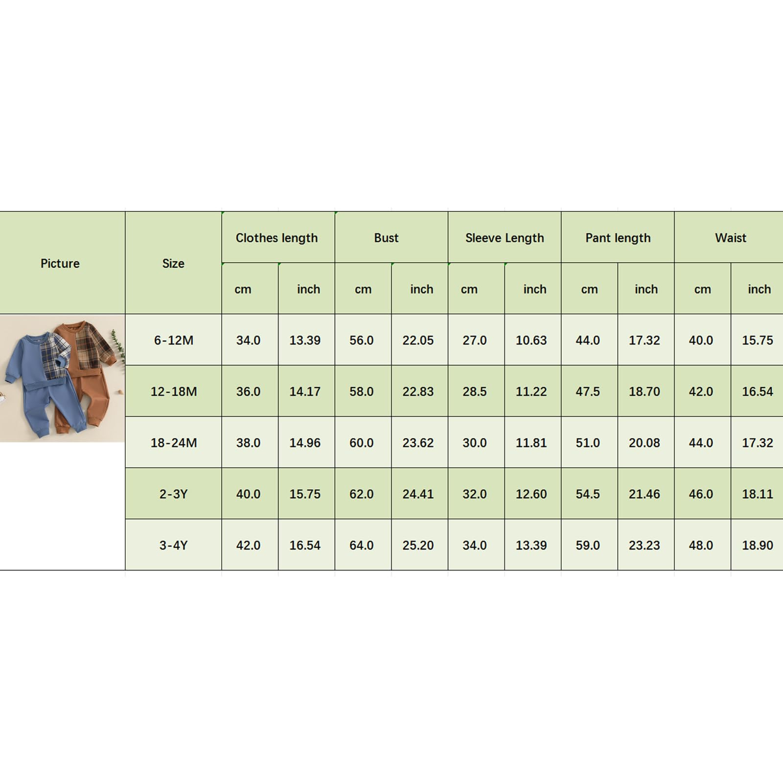 Lucikamy Toddler Baby Boy Fall Outfits Long Sleeve Crew Neck Pullover Sweatshirt + Jogger Pants Set Infant Winter Clothes (Khaki-P, 18-24 Months)