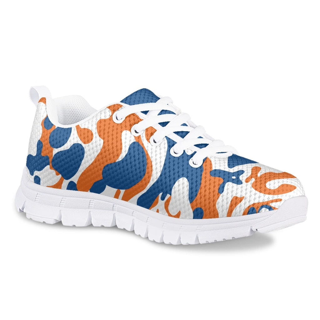 MARSVOVO Girl Running Shoes Lightweight Breathable Athletic No Lace Pre Walking Shoes for Boy Girl Classic Fashion Comfortable Resistant Play Sport Kids Sneakers Camo Design Size 2 US