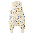 Duomiaomiao 2.5 TOG Toddler Sleep Sack 6-12 Months 100% Cotton Winter Side Open Zipper Baby Sleep Sack with Feet, Warm Toddler Wearable Blanket