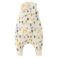 Duomiaomiao 1.5 TOG Toddler Sleep Bag 6-12 Months 100% Cotton Four Season Side Open Zipper Baby Sleep Sack with Feet, Breathable Toddler Wearable Blanket