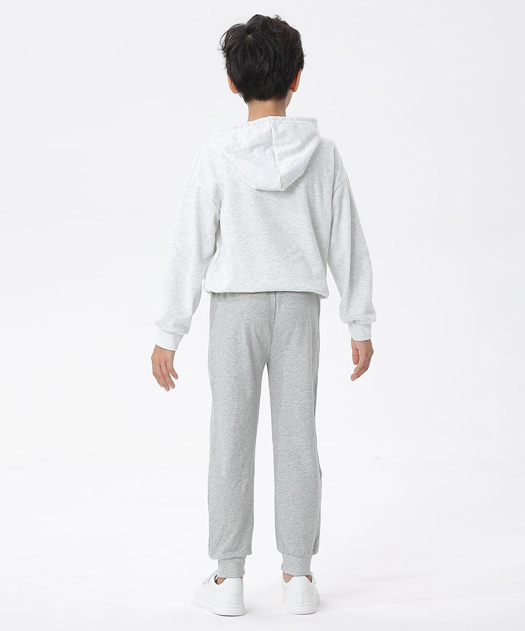 GFQLONG Toddler Boys Pants 100% Cotton Joggers Sweatpants with Pockets 3-4T