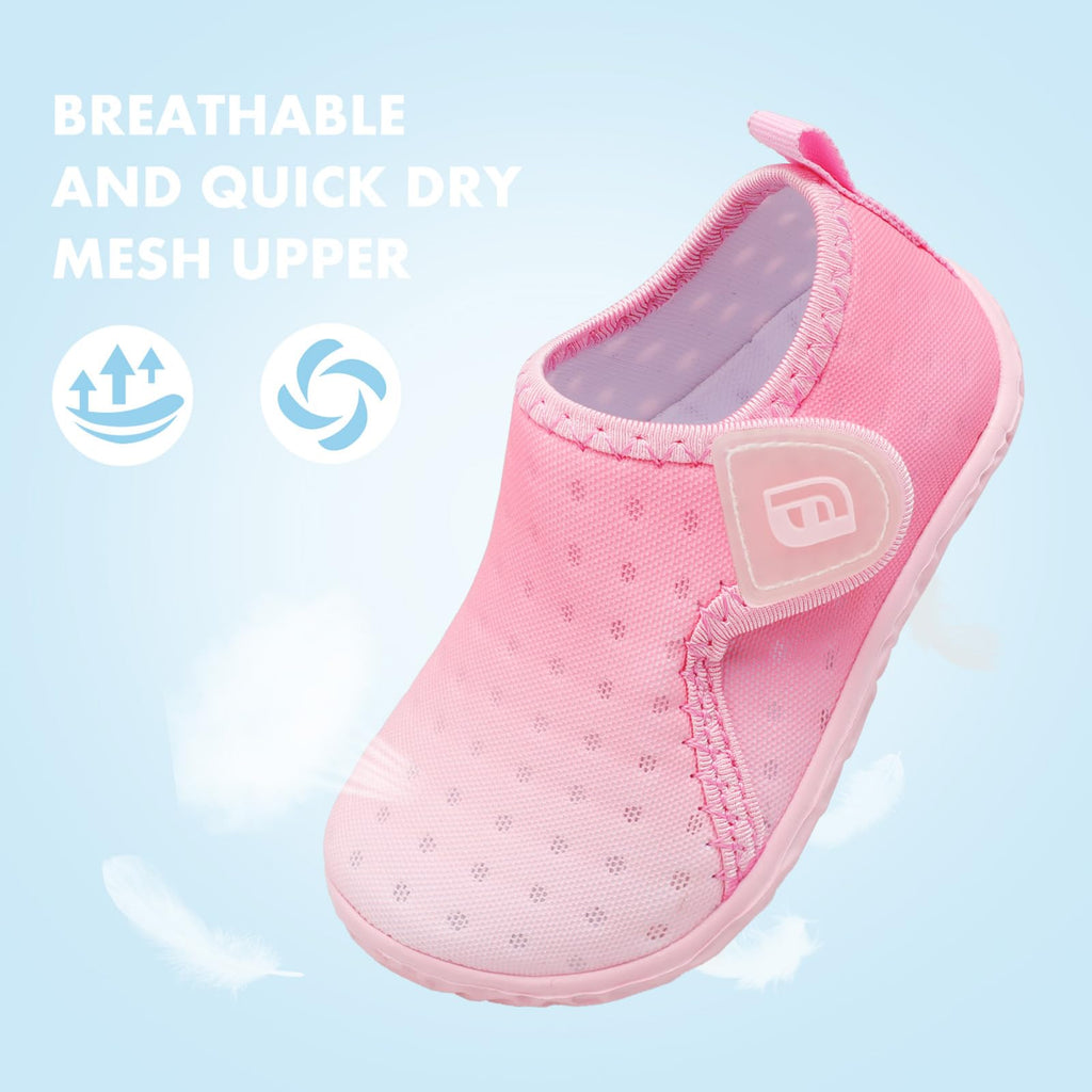 JOINFREE Toddler Boys Girls Shoes Running Walking Sports Sneaker Slip-on Beach Sandals Light Pink 12-18 Months