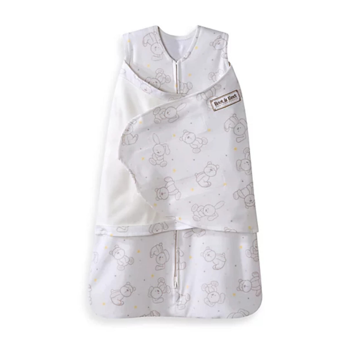 HALO 100% Cotton Sleepsack Swaddle, 3-Way Adjustable Wearable Blanket, TOG 1.5, Space, Small, 3-6 Months