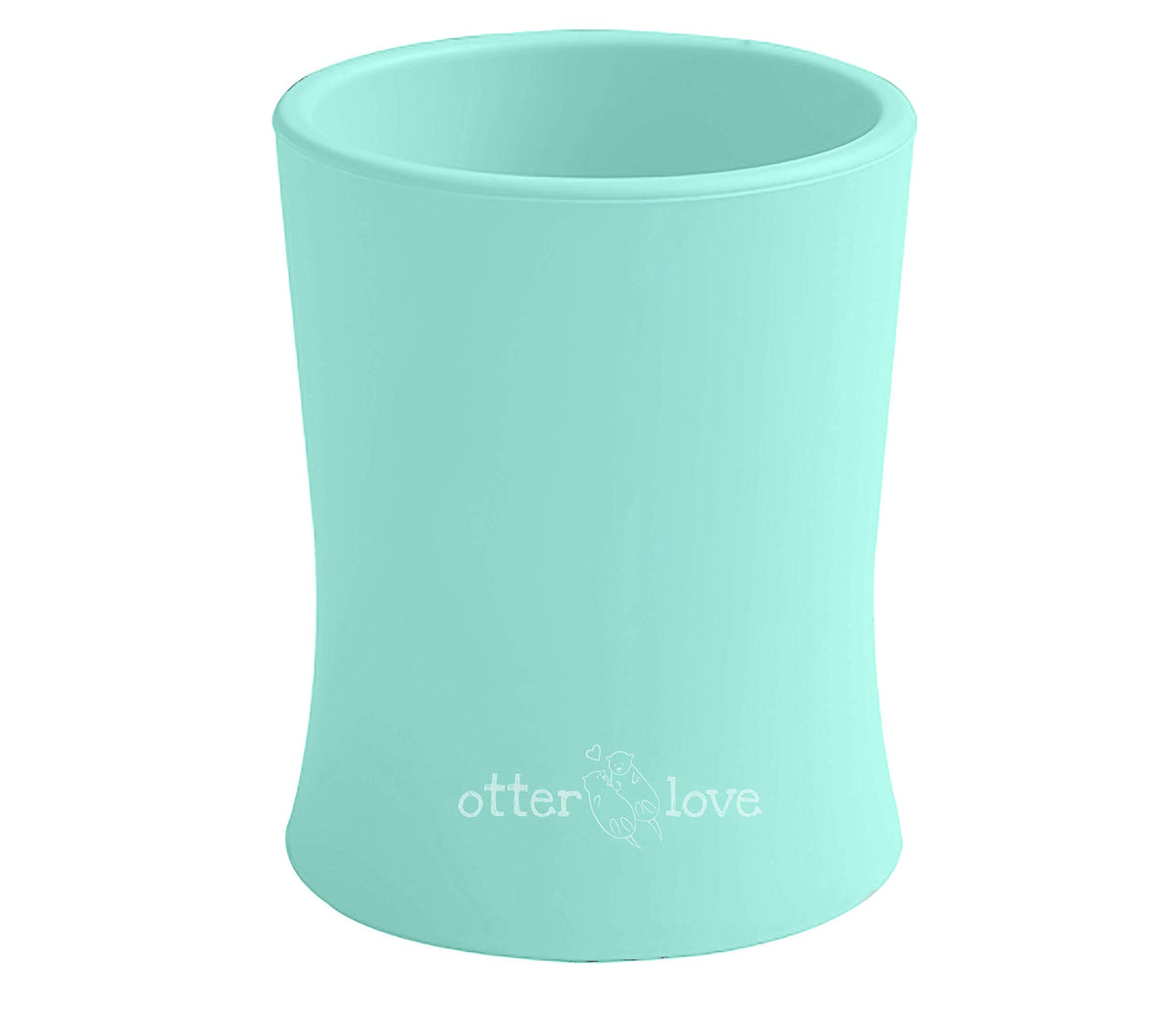otterlove Silicone Baby & Toddler Training Cup - Pediatric OT Approved - 100% Platinum Pure LFGB Silicone - Unbreakable - Plastic Free - Tiny Cup Perfect for Baby Led Weaning (Woodchuck)