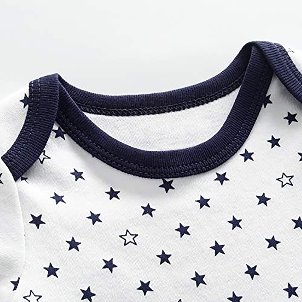 Chamie Baby Bodysuit Short Sleeve One-Piece Baby Clothes for Boys and Girls