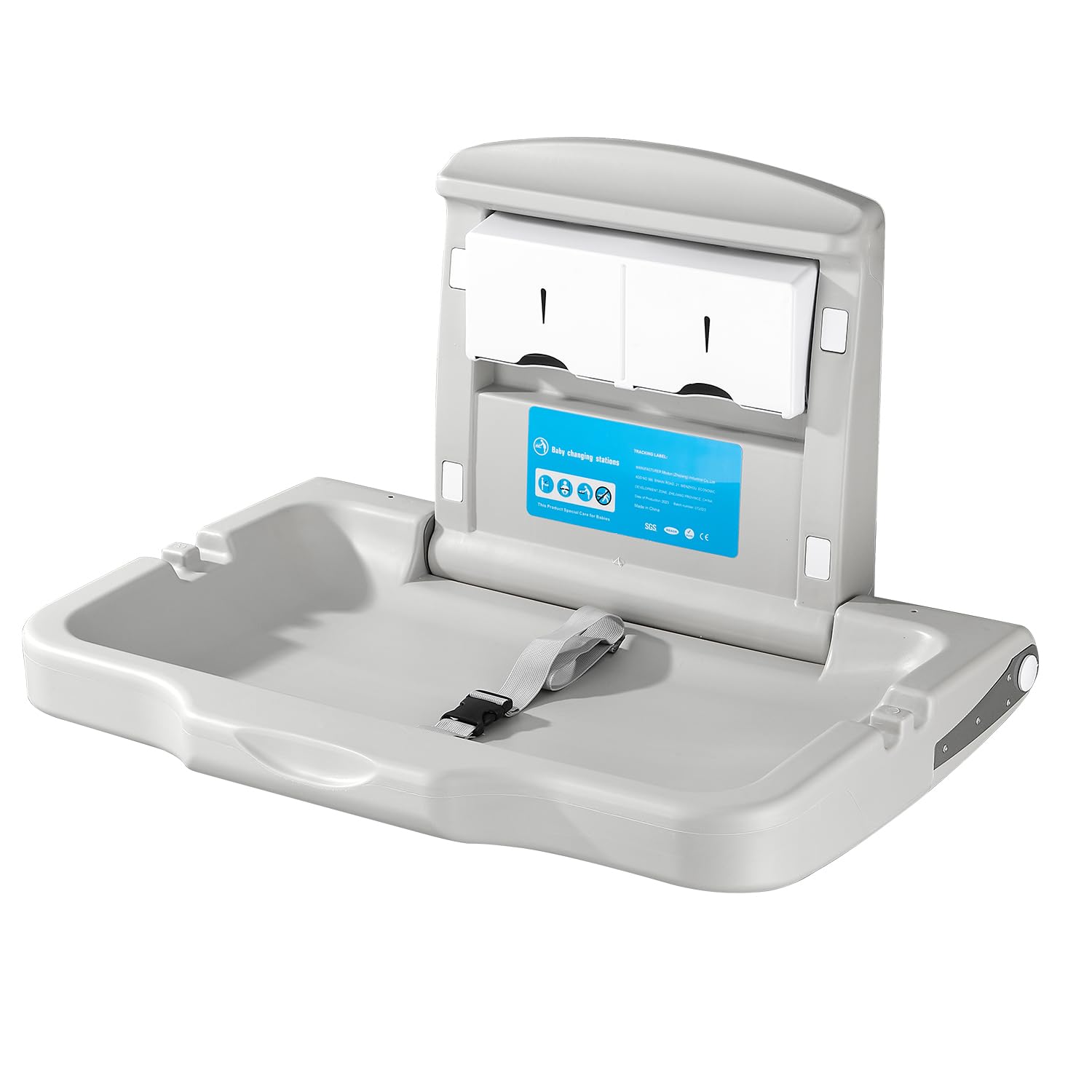 Modundry Wall Mounted HDPE Fold-Down Baby Changing Station