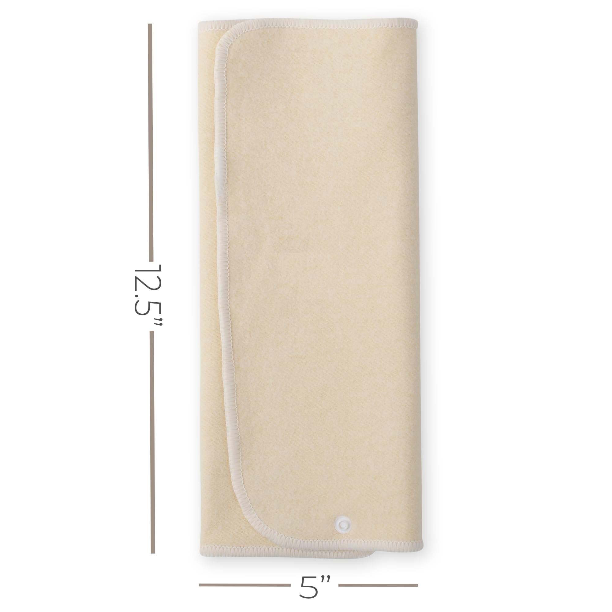 Hemp Prefold Inserts with Snap - 2 Layers - Reusable and Absorbent - 13" x 15" Perfect for Any Diaper- 2 Pack - Nora's Nursery