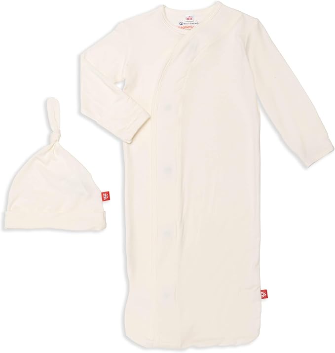 Magnetic Me Modal Newborn Sleeper Gown & Hat Set | Silky Soft Modal Fabric Sleep Sack | Wind Chime | 0-3 Months