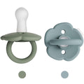 Moonkie Pacifiers Set of 2 | One-Piece Design Baby Pacifier with Large Air Holes | BPA-Free Silicone | Safe for Babies 6 Months+