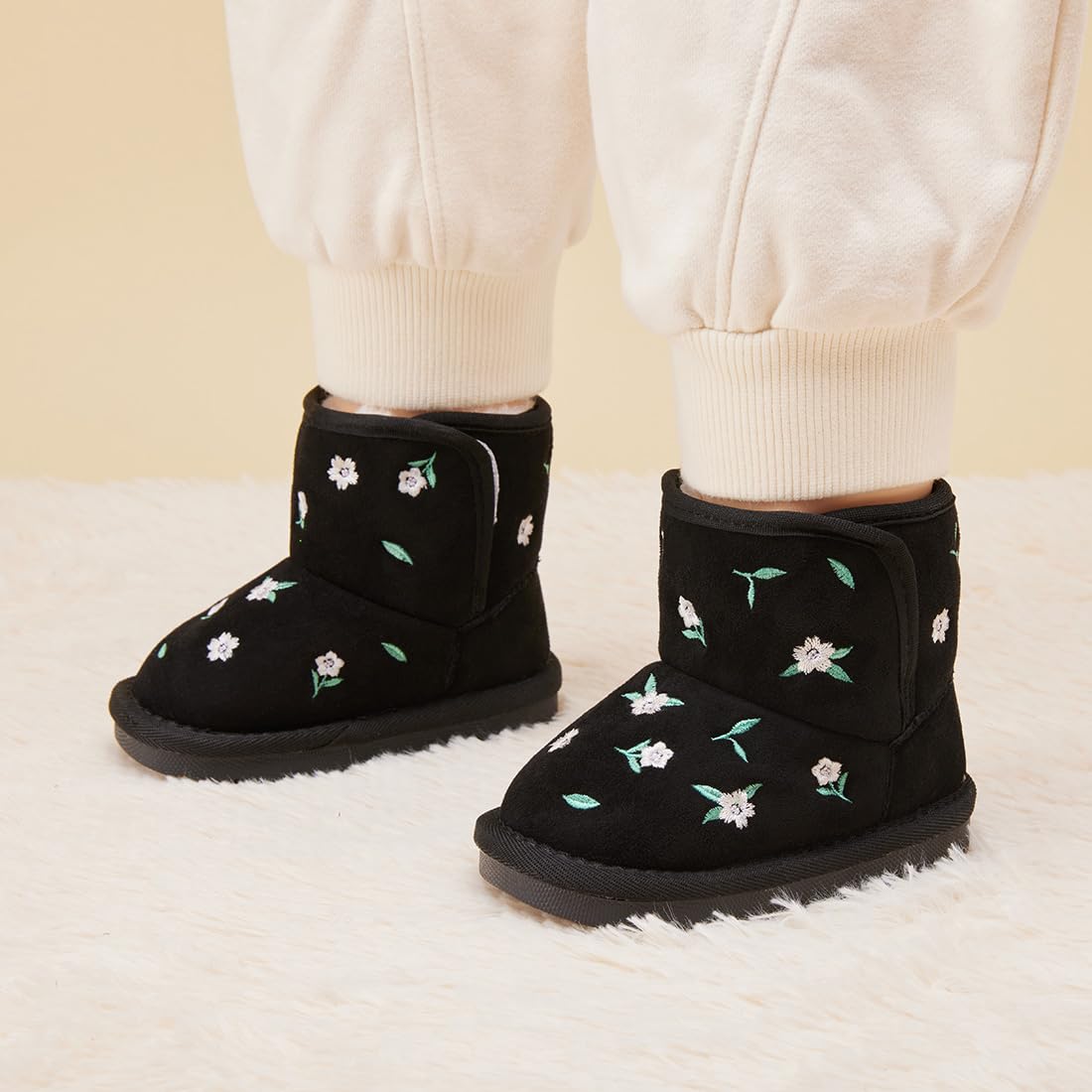 BMCiTYBM Baby Snow Winter Boots Girls Boys Infant Walker Shoes 12-18 Months