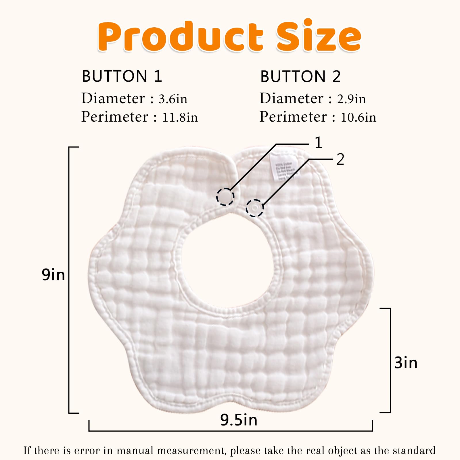 Baby Bibs Muslin Cotton Drool Teething Drooling Bibs for Baby Girl Boy