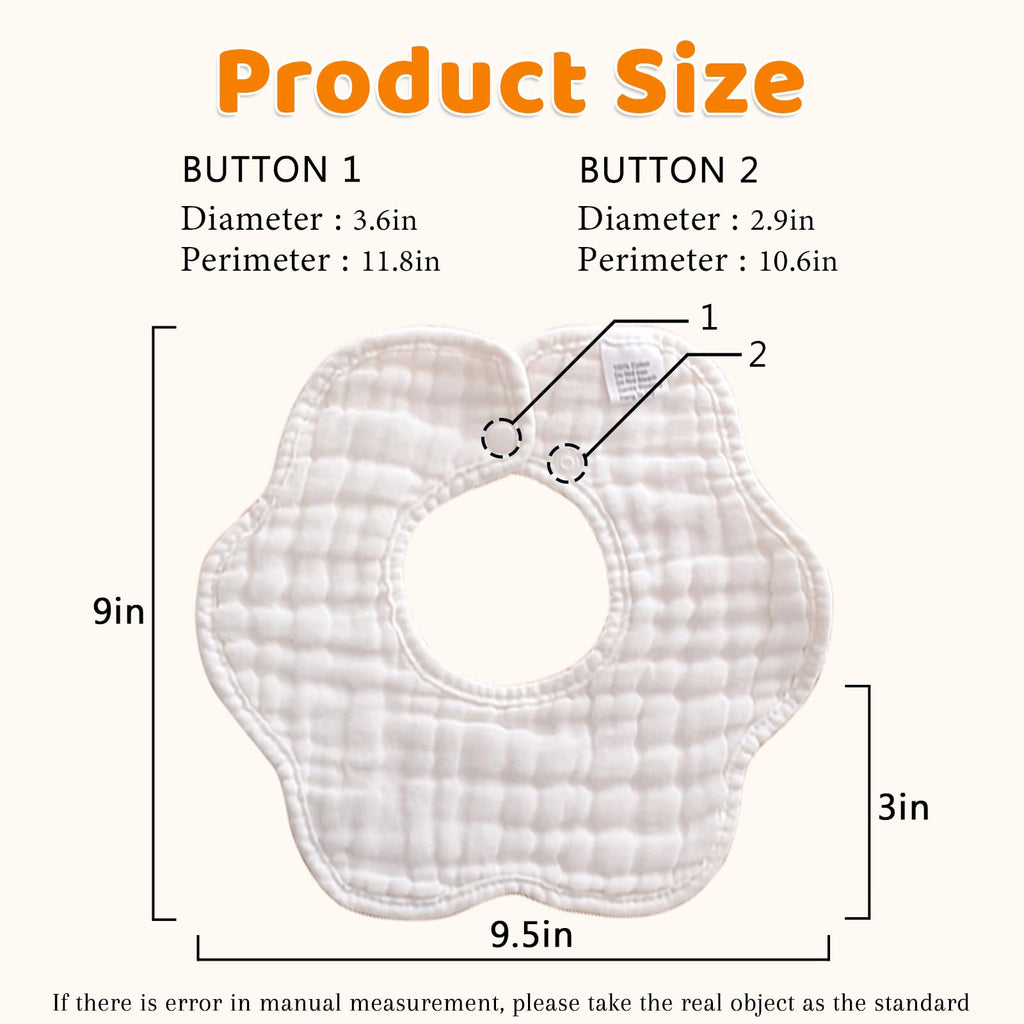 Baby Bibs Muslin Cotton Drool Teething Drooling Bibs for Baby Girl Boy