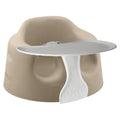 Bumbo Baby Floor Seat, Sit Up Activity & Eating Chair with Tray, Taupe