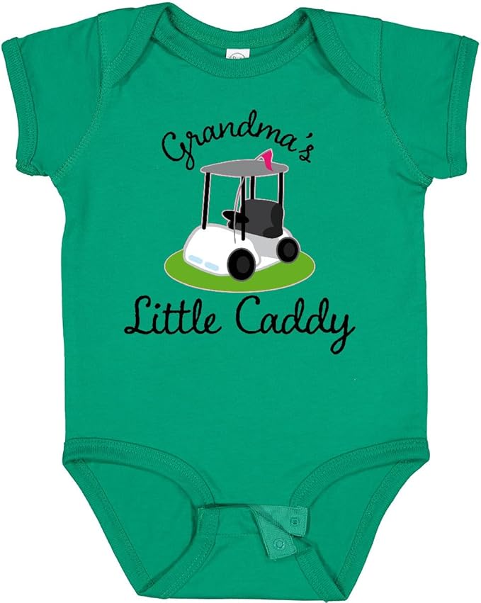 inktastic Grandma's Little Caddy Golf Baby Bodysuit