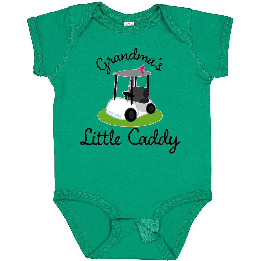 inktastic Grandma's Little Caddy Golf Baby Bodysuit Newborn Kelly Green 22b10