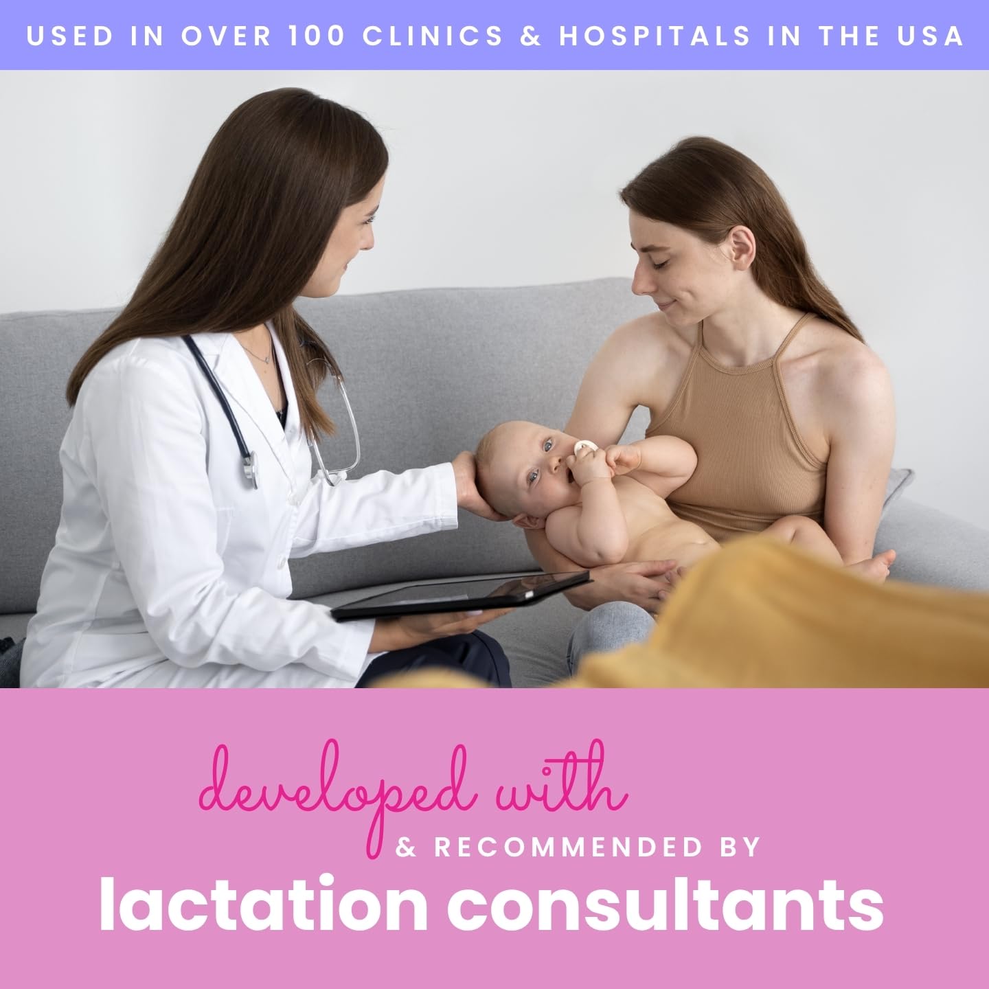 LaVie 2-in-1 Warming Lactation Massager, 2 Pack, Heat and Vibration, Pumping and Breastfeeding Essential, for Clogged Ducts, Improved Milk Flow, Mastitis