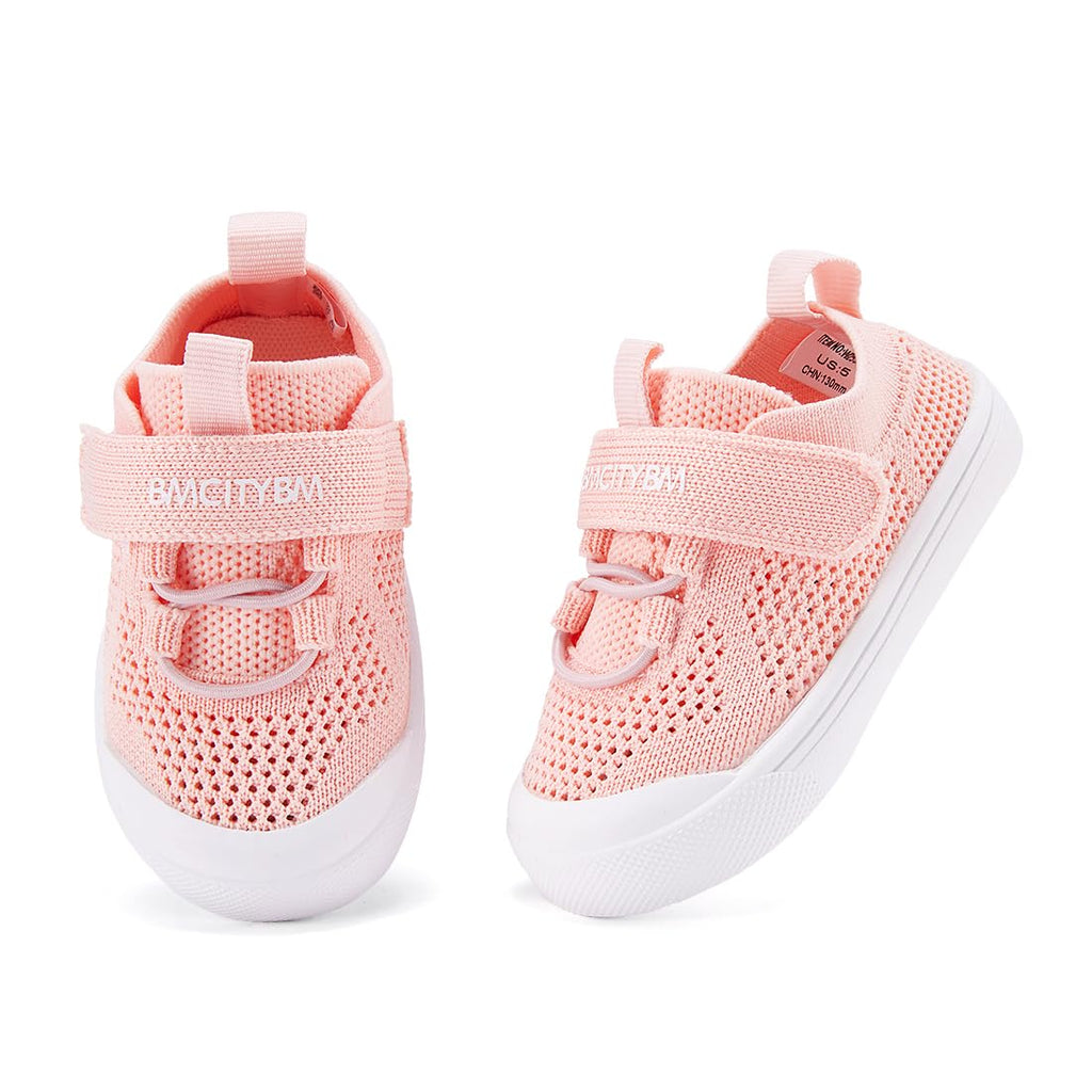 BMCiTYBM Baby Walking Shoes First Infant Sneakers Pink Size 6-12 Months