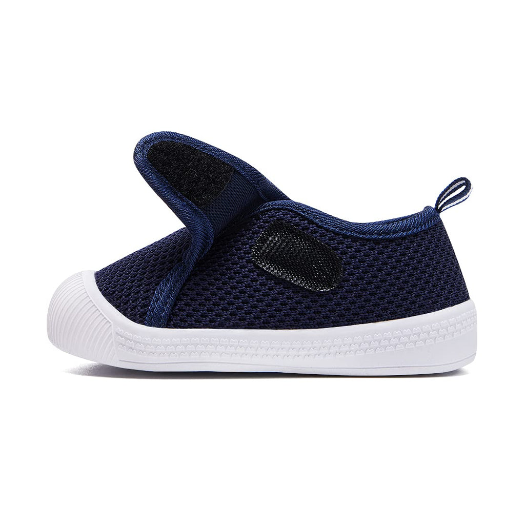 BMCiTYBM Baby Boy Girl Shoes Infant First Walker Shoes Breathable Walking Shoes Lightweight Non-Slip Sneakers 6 9 12 18 24 Months Navy Size 6-12 Months Infant