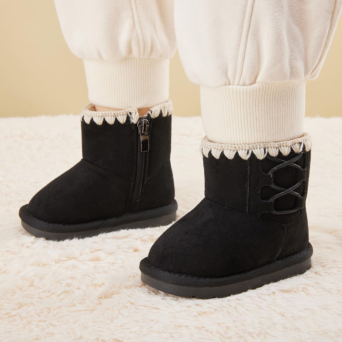BMCiTYBM Baby Snow Winter Boots Girls Boys Infant Walker Shoes 6-12 Months