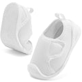 STQ KIDS Baby First Walking Shoes Girls Boys Wide Toe Box Infant Shoes Slip On Toddler Sneakers Lightweight Barefoot Crib Shoe Soft Barefoot White 6-9 Months Infant