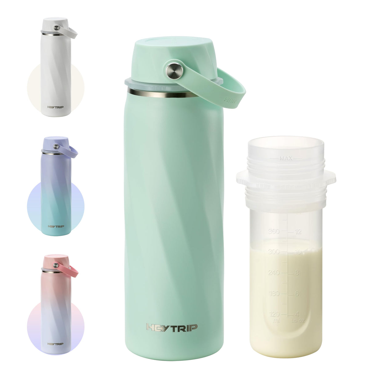 HEYTRIP 20oz Portable Breastmilk Cooler Bottle for Outdoor, Green