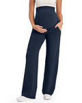 G4Free Maternity Pants for Women for Work Yoga,Dark Navy,XXL,Extra Tall