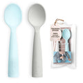 Miniware Teething Spoon Cutlery Set (Grey and Aqua)
